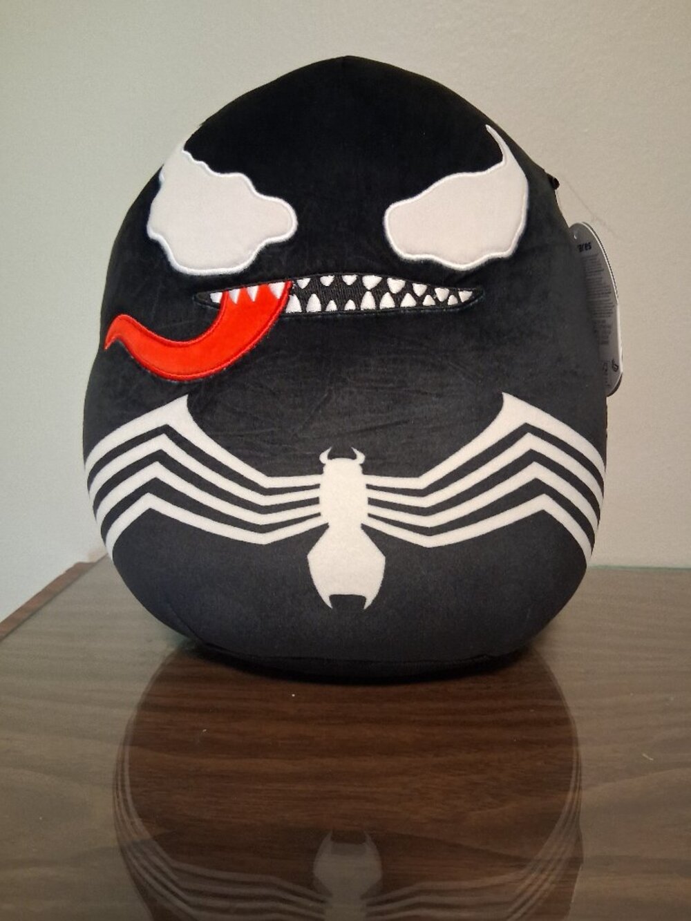 Marvel brand Venom 10" Squishmallow stuffie, Black/White